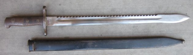 Swiss M1914 Pioneer Bayonet & Scabbard, Waffenfabrik Neuhausen — image 5