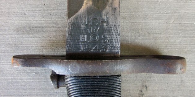 US WWII M1905/42 Bayonet & Scabbard, UFH 1943 — image 4