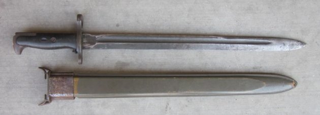 US WWII M1905/42 Bayonet & Scabbard, UFH 1943 — image 6