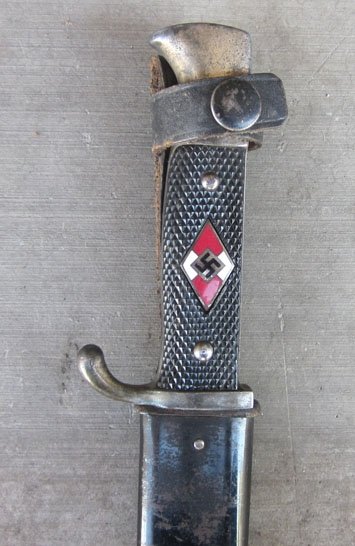 German WWII Hitlerjugend Fahrtenmesser, RZM M7/85, Arthur Evertz Mfg. — image 2