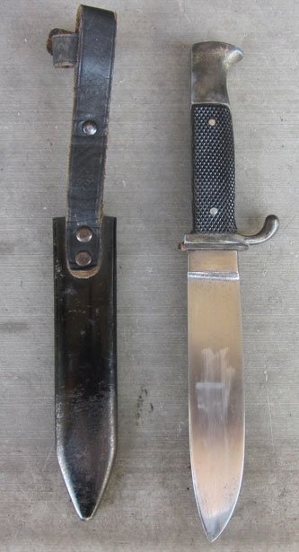 German WWII Hitlerjugend Fahrtenmesser, RZM M7/85, Arthur Evertz Mfg. — image 4