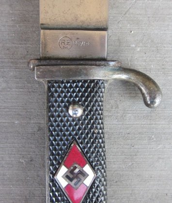 German WWII Hitlerjugend Fahrtenmesser, RZM M7/85, Arthur Evertz Mfg. — image 5