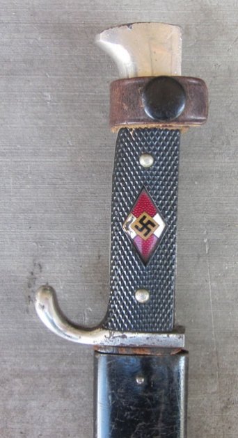 German WWII Hitlerjugend Fahrtenmesser, RZM M7/13, Schuttelhofer Mfg. — image 2
