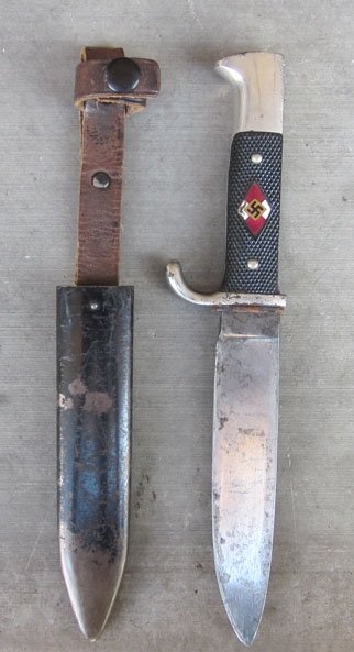 German WWII Hitlerjugend Fahrtenmesser, RZM M7/13, Schuttelhofer Mfg. — image 3