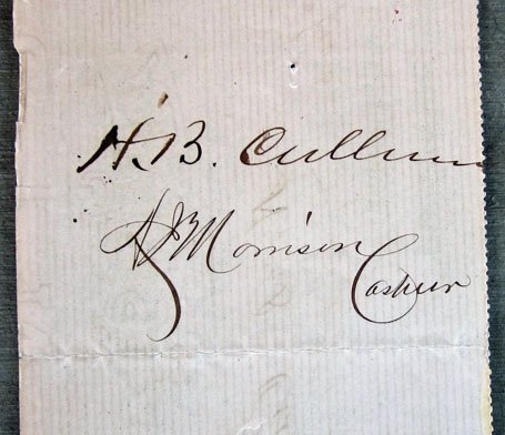 US Territory of Arizona Bank Check, 1st National Bank, Tucson 1883 — image 3