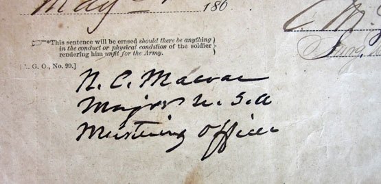 US Civil War Union Soldiers Discharge, Scottish Born, Ohio Soldier, 177th Infantry Rgt. — image 4