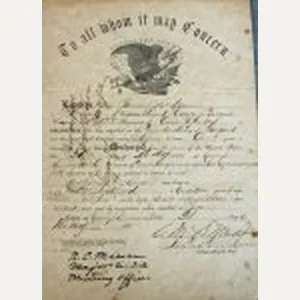 US Civil War Union Soldiers Discharge, Scottish Born, Ohio Soldier, …