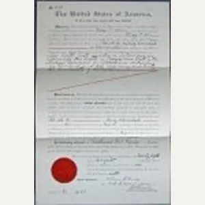 US Oklahoma Territory Comanche Indian Land Grant 1901
