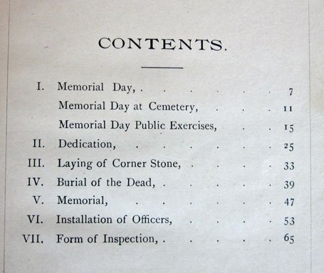 US Post Civil War G.A.R. Ritual & Services Manual, 'Services' 1894 — image 5