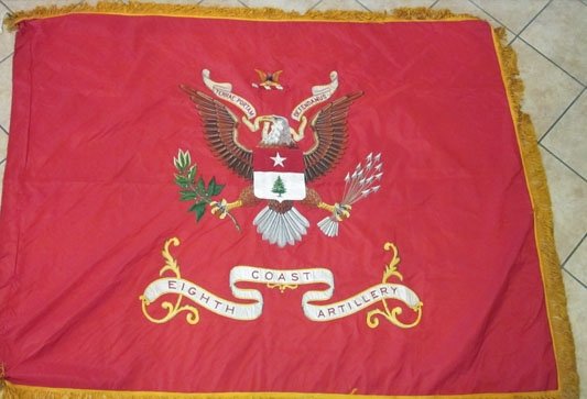 US WWII 8th Coast Artillery Regimental Color, 4x5' — image 3