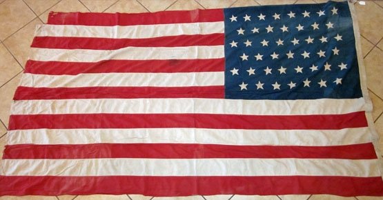 US Spanish American War Era 45 Star American Flag, 4.5x7.5', 1896-1908 — image 3