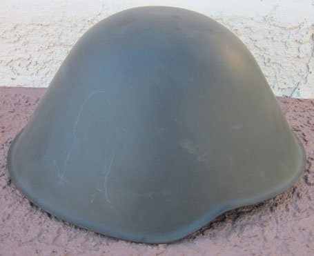 German Cold War Era M56 NVA Steel Helmet, Complete, Size 2 — image 3