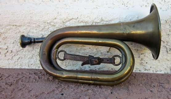 US Punitive Expedition-WWI Era Infantry Bugle, Horstmann 1916 — image 2