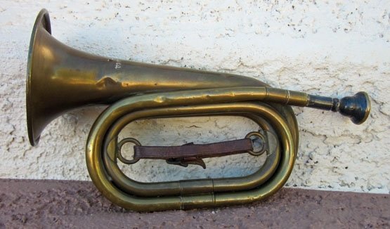 US Punitive Expedition-WWI Era Infantry Bugle, Horstmann 1916 — image 3