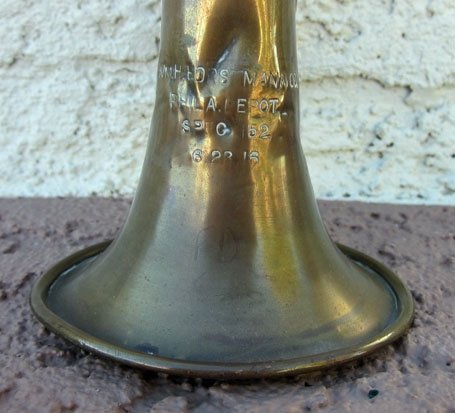 US Punitive Expedition-WWI Era Infantry Bugle, Horstmann 1916 — image 4