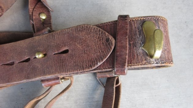 British WWI Officers Sam Browne Belt, Single Shoulder Strap — image 5