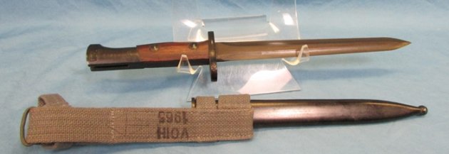  Belgian Cold War SAFN M1949 Bayonet & Scabbard — image 3
