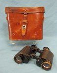 Soviet WWII Issue Binoculars & Leather Case, 1941r 6x30