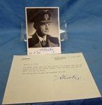 German Post WWII, 1966 Admiral Donitz Signed Photo & 1967 …