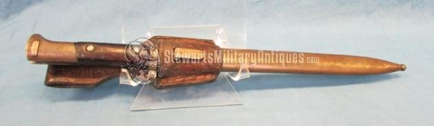  Czech WWII Era Vz-24 Short Model Bayonet & Frog — image 2