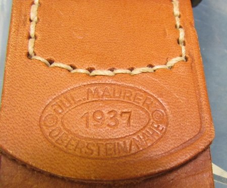  German WWII Army Enlisted Buckle, 1937 Dated Tab, Near Mint — image 2