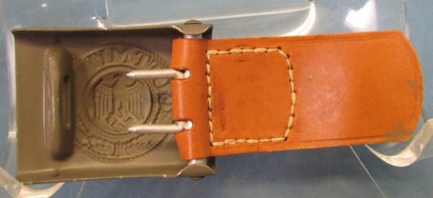  German WWII Army Enlisted Buckle, 1937 Dated Tab, Near Mint — image 5