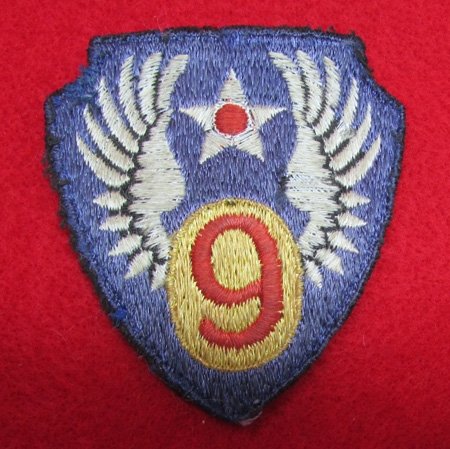 US WWII USAAF British Made 9th Air Force SSI — image 2