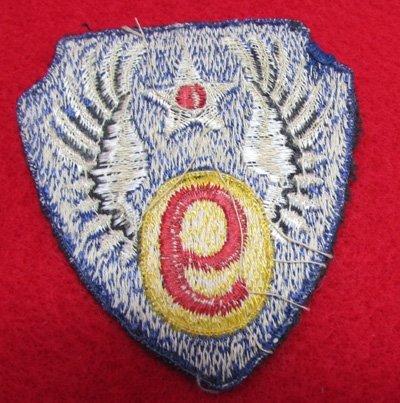 US WWII USAAF British Made 9th Air Force SSI — image 3