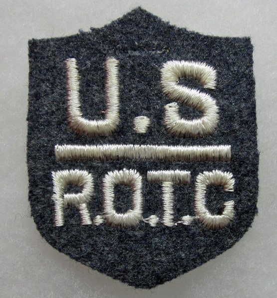 US 1920's-30's Army Rerserve Officer Training Corps Sleeve Insignia, Blue Denim Uniform — image 2