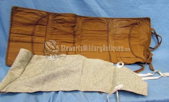 US Spanish American War Canvas Toiletry Roll & Flannel Abdominal Belt — image 2