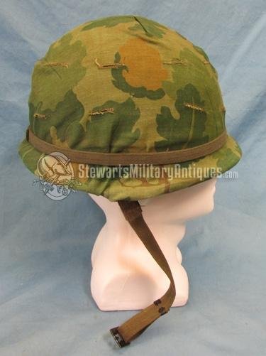  US Vietnam War GI Steel Helmet and Camouflage Cover — image 3