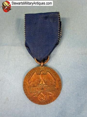 German WWII Reichsnahrstand Kurmark Bronze Service Medal — image 2