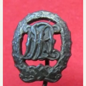 German WWII Bronze DRL Sports Badge Stickpin, Wernstein Jena