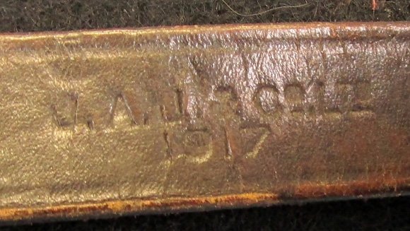  British WWI Canteen, Cover and Leather Harness 1917 — image 3