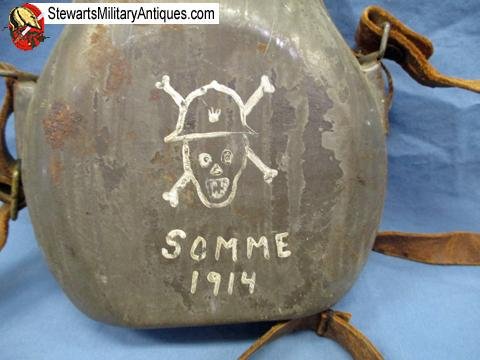  French WWI Double Spout Canteen, — image 3