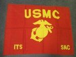 US Cold War Era USMC Guidon ITS SAC