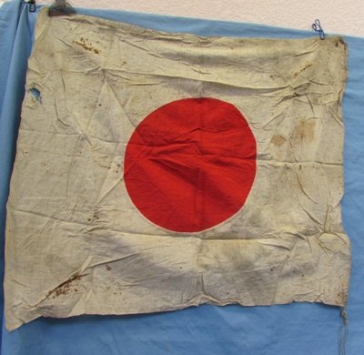  Japanese WWII Cotton Flag, USMC 5TH Corps Souvenir — image 2