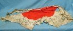 Japanese WWII Signed Captured Silk Flag, USMC Vet Souvenir