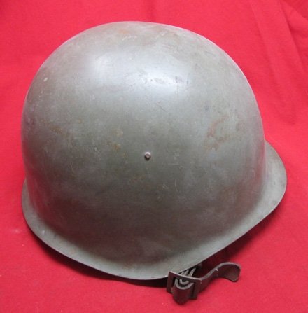 Czech Cold War Era VZ53 Steel Helmet, Complete — image 2