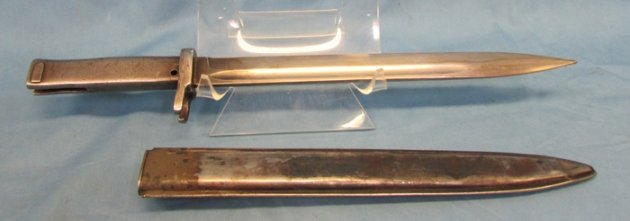 German WWI Ersatz Bayonet EB-13, FAG Marked Scabbard — image 3
