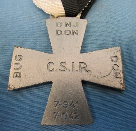 Italian WWII Russian Front Commemorative Medal, 'The Snow Cross' — image 3