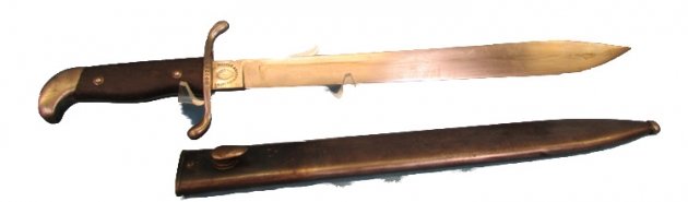  Argentine Artillery Bolo, Matching Numbers, Weyersberg Mfg — image 5