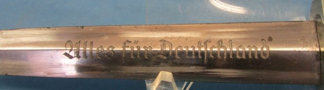  German WWII M1933 SA Enlisted Dagger, Gebr Heller — image 5