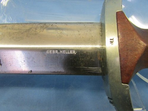  German WWII M1933 SA Enlisted Dagger, Gebr Heller — image 6