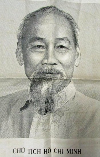  Vietnam War Era, Ho Chi Minh Embroidered Wall Hanging — image 3