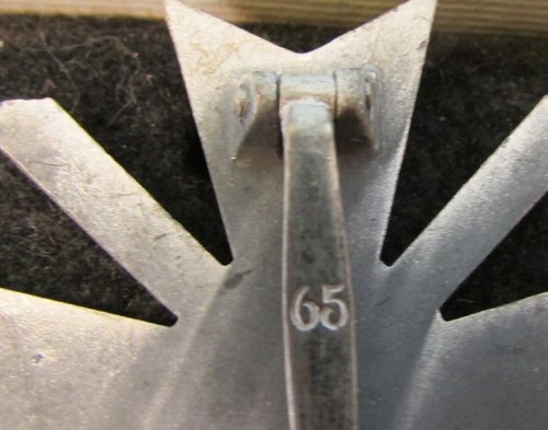  German WWII War Service Cross 1st Class with Swords, Cased, Marked 65 — image 6