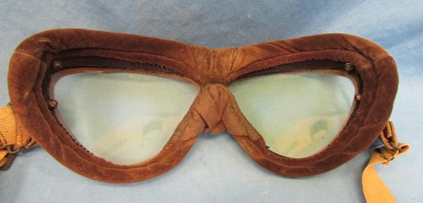 Japanese WWII Army Flying Goggles, Maker Marked — image 3
