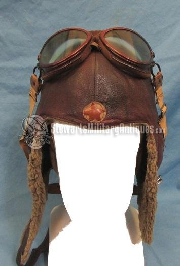  Japanese WWII Army Flying Goggles, Maker Marked — image 5