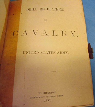  US Spanish American War Era, 1896 Cavalry Drill Manual — image 3