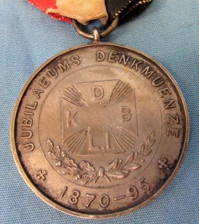  German Franco Prussian War Jubilee Medal 1870-1895 — image 4